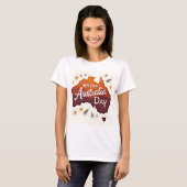 T-shirt Joyeuse fête de l'Australie (Devant entier)