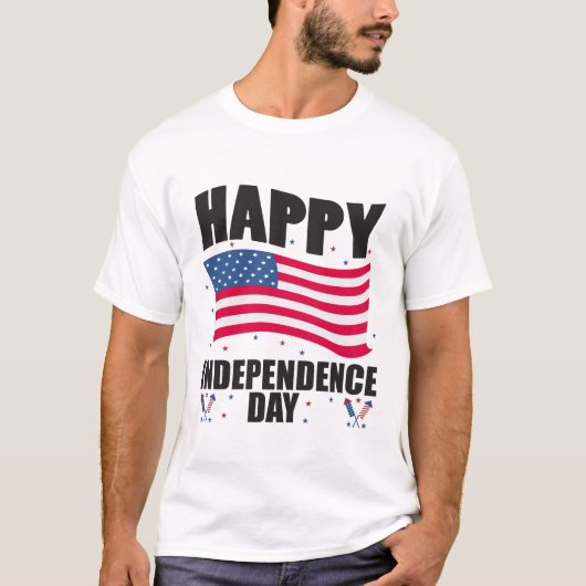 T-shirt Joyeuse fête de l'indépendance (Devant)