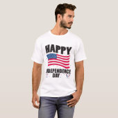 T-shirt Joyeuse fête de l'indépendance (Devant entier)