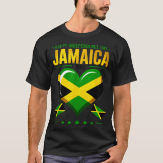T-shirt Joyeuse fête de l'indépendance Jamaïque 1962 Drape
