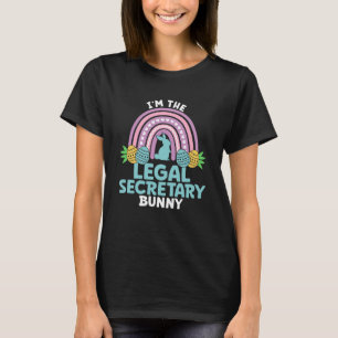 T-shirt Joyeuse fête de Pâques Je suis la lapine secrétair