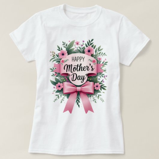 T-shirt Joyeuse fête des mères (Design devant)
