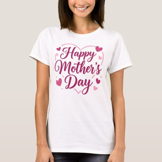 T-shirt Joyeuse fête des Mères (Devant)