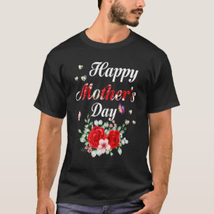 T-shirt Joyeuse Fête des Mères 2022 Jote Floral Pour Femme