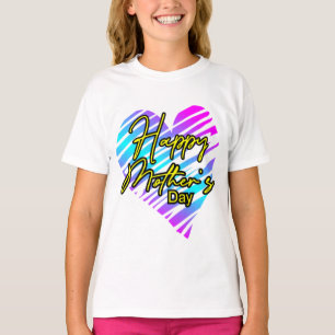 T-shirt Joyeuse Fête des Mères Cœur