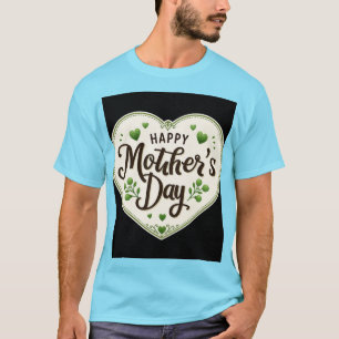 T-shirt Joyeuse fête des Mères Cœur.