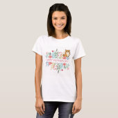 T-shirt Joyeuse fête des mères design (Devant entier)