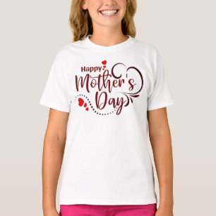 T-shirt Joyeuse fête des mères Design de texte élégant-231