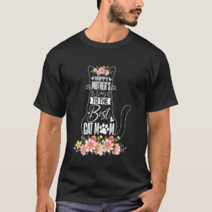 T-shirt Joyeuse fête des mères drôle à la meilleure chatte