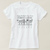 T-shirt Joyeuse fête des mères du JARDIN DE GRANDMA (Design devant)