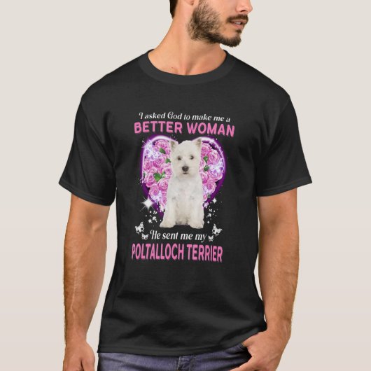 T-shirt Joyeuse Fête des Mères Poltalloch Terrier Chien Ma (Devant)