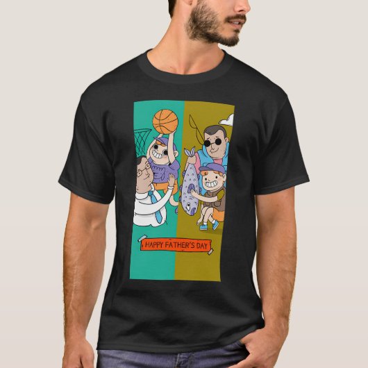T-shirt Joyeuse Fête des Pères (Devant)