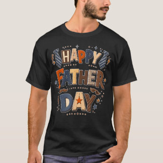 T-shirt Joyeuse Fête des Pères Amoureux de Papa Coloré