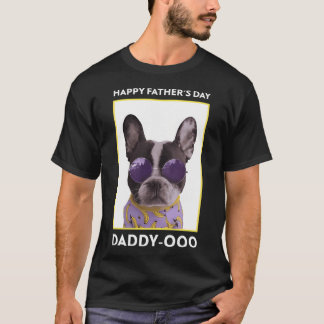 T-shirt Joyeuse fête des Pères, Papa, Boston Bulldog