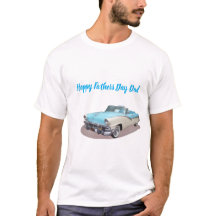 Joyeuse Fête des Pères Papa Voiture Classique