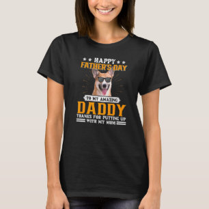 T-shirt Joyeuse Fête des Pères Pembroke Welsh Corgi Chien