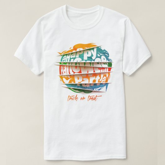 T-shirt Joyeuse Fête D'Halloween Pour Hommes Costume T-Shi (Design devant)