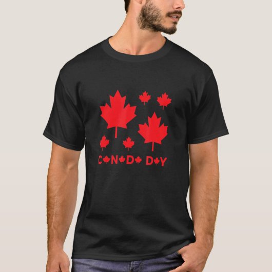 T-shirt Joyeuse fête du Canada (Devant)