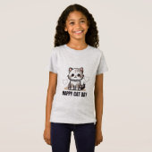 T-Shirt Joyeuse Fête du Chat (Devant entier)
