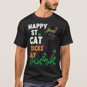 T-shirt Joyeuse Fête du Chat Trick Saint Patrick Chat Noir