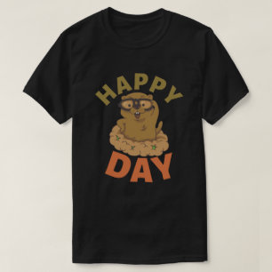 T-shirt Joyeuse fête du Jour de la marmotte