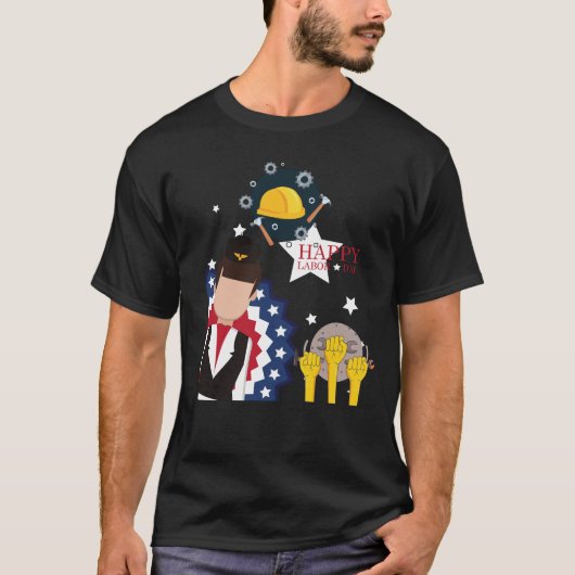 T-shirt Joyeuse fête du Travail (Devant)