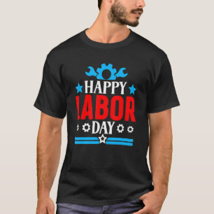 T-shirt Joyeuse Fête du Travail Américain Joyeux Fête du T