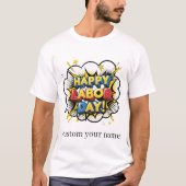 T-shirt Joyeuse fête du travail design (Devant)