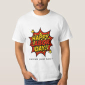 T-shirt Joyeuse fête du travail design (Devant)