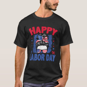 T-shirt Joyeuse fête du Travail Fête du Travail Patriote H