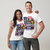 T-shirt Joyeuse fête du Travail – Travail acharné & dévoue (Unisexe)