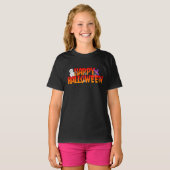 T-shirt Joyeuse fille graphique Halloween (Devant entier)