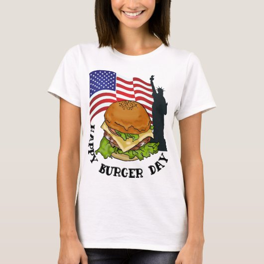 T-shirt Joyeuse journée de burger (Devant)