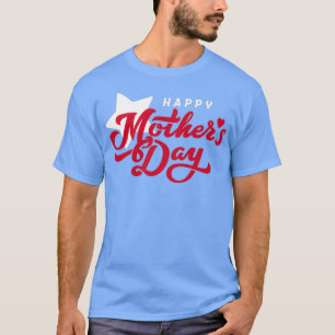 T-shirt Joyeuse journée des mères Baseball Sleeve