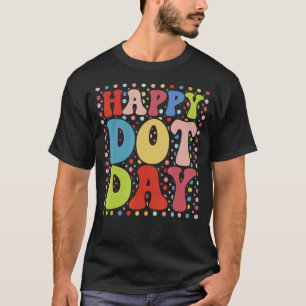 T-shirt Joyeuse journée Dot Colorful retro Journée interna