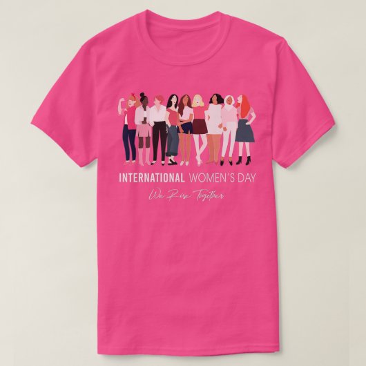 T-shirt Joyeuse Journée internationale des femmes 8 mars 2 (Design devant)