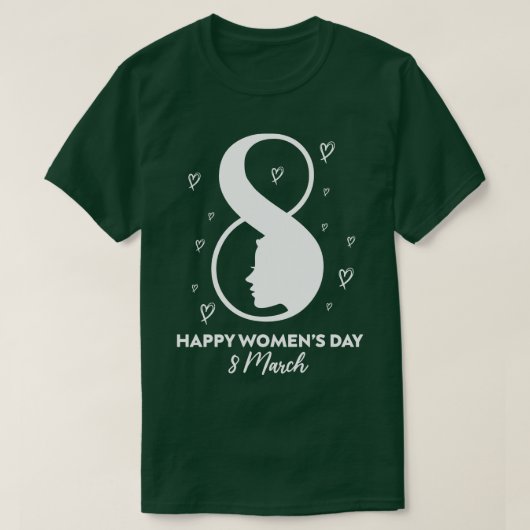 T-shirt Joyeuse Journée internationale des femmes 8 mars 2 (Design devant)