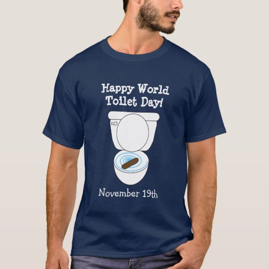 T-shirt Joyeuse Journée mondiale des toilettes Funny Holid (Devant)