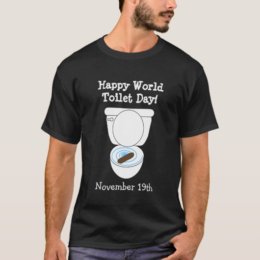T-shirt Joyeuse Journée mondiale des toilettes Funny Holid (Devant)