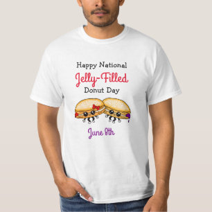 T-shirt Joyeuse Journée nationale des beignes remplis de g