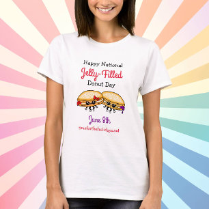 T-shirt Joyeuse Journée nationale des beignes remplis de g