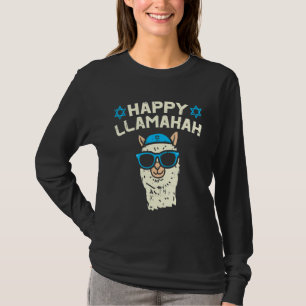 T-shirt Joyeuse Llamakah juive Llama Hanoukka Animal Girl