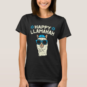 T-shirt Joyeuse Llamakah juive Llama Hanoukka Animal Girl