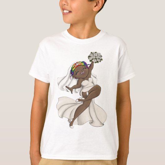 T-shirt Joyeuse mariée 13 (Devant)