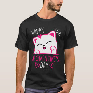 T-shirt Joyeuse Meowentine Saint-Valentin Chat Mignon