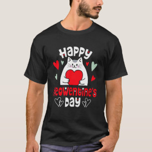 T-shirt Joyeuse Meowentine Saint-Valentin Drôle Chat Amour