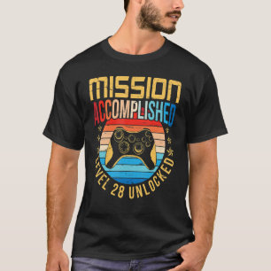 T-shirt Joyeuse Mission de Joueur d'Anniversaire Réalisé N