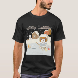 T-shirt Joyeuse Pêche à la Mouche Fishmas Noël Style Xma