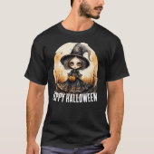 T-shirt Joyeuse poupée de sorcière d'aquarelle Halloween (Devant)