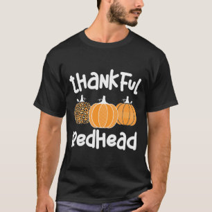 T-shirt Joyeuse rousse Thanksgiving Femme rousse 1